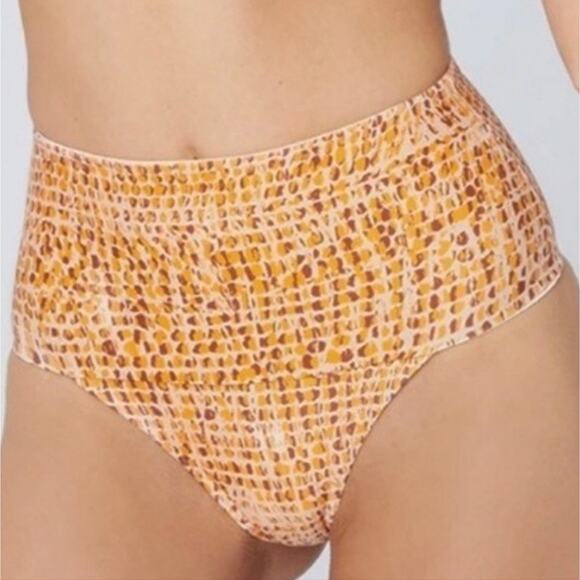 L*Space Desi Classic Bottom Bikini in Wild Bunch Orange Size Small NWT - Picture 1 of 5